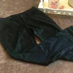 Ann Taylor All Black Leopard Print Jeans